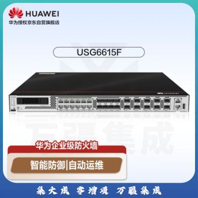 华为企业级安全防火墙(交流电源,含SSL VPN 100用户)-USG6615F