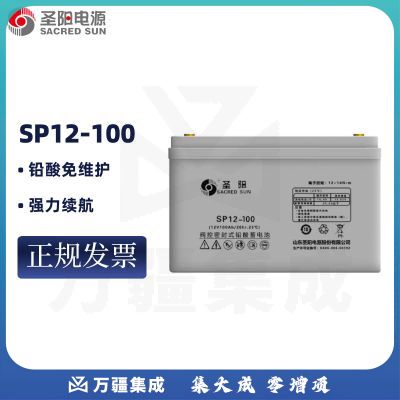 圣阳UPS蓄电池 SP12-100 12V100AH铅酸免维护电池 UPS电源直流屏EPS应急通讯电源专用