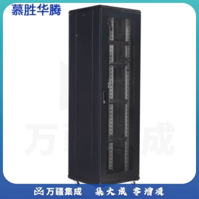 慕胜华腾 A9.6642 2米42u 监控UPS交换机网络机柜 加厚款 网孔前门