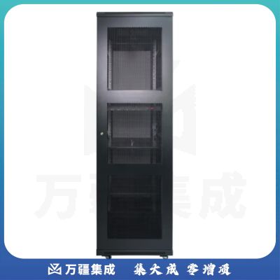 大唐保镖 网络机柜 42u标准19英寸2米高600深 弱电交换机监控UPS网络机柜1MM加厚 K36642