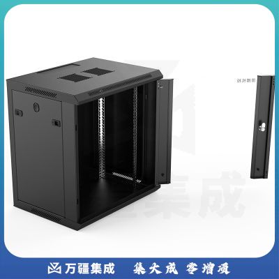 图腾（TOTEN）W26412 挂墙柜 网络机柜 UPS电源机柜 可落地机柜 12U机柜 黑色