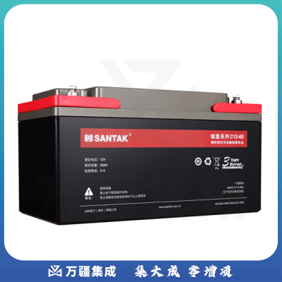 山特（SANTAK）C12-65 山特UPS电源电池免维护铅酸蓄电池 12V65AH