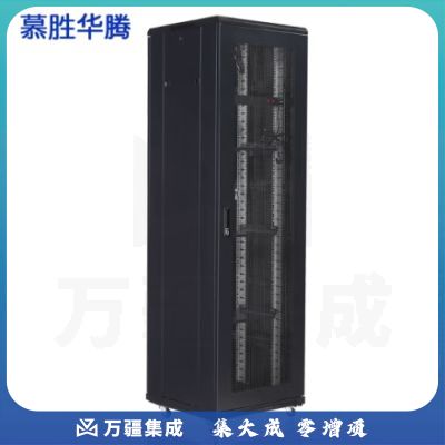 慕胜华腾G1.6642 2米42u 监控UPS交换机网络机柜 加厚款 网孔前门
