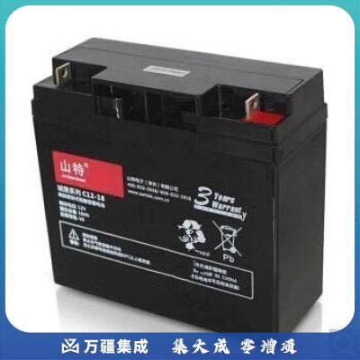 山特 C12-18 城堡系列电池免维护UPS不间断电源机房服务器专用阀控式铅酸蓄电池