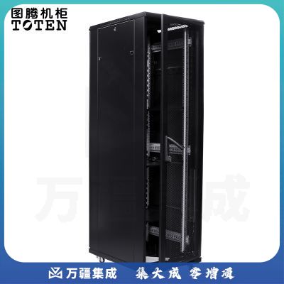 图腾(TOTEN) G36047 网络机柜 47U加厚机柜 服务器机柜 19英寸网格门机柜 UPS
