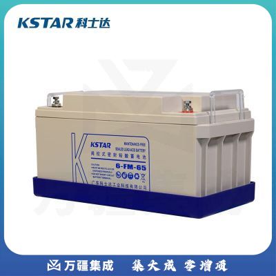 科士达UPS蓄电池 6-FM-65 12V65AH铅酸免维护配防漏液托盘 UPS不间断电源 EPS消防应急电源专用