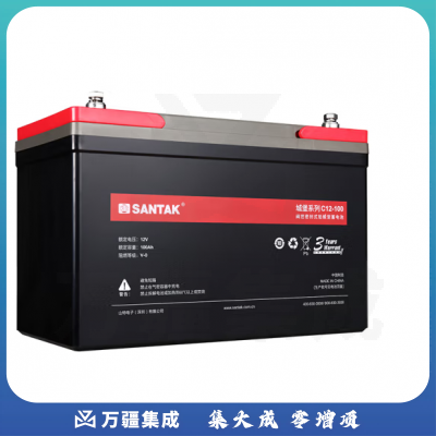 山特（SANTAK）UPS不间断电源城堡铅酸蓄电池C12-100AH 12V100AH阀控密封免维护