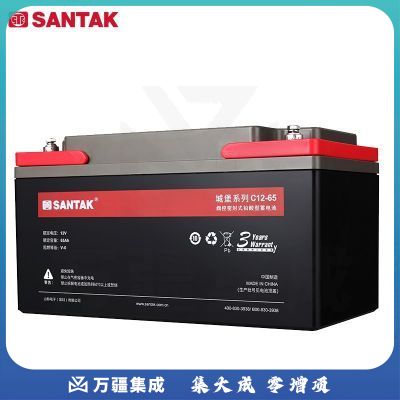 山特(SANTAK) 山特UPS电源电池铅酸蓄电池免维护12V65AH C12-65AH蓄电池