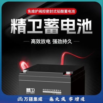 科华精卫蓄电池6-GFM-100-YT铅酸免维护UPS电源专用12V100AH电池