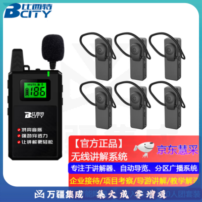 比西特 613T无线讲解器一对多政企接待参观讲解手持同声传译展厅721R讲解器 1讲 30人听 30位座充 收纳箱