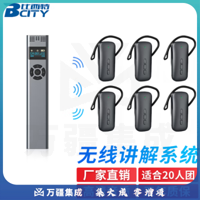 比西特818R无线讲解器一对多会议博物馆政府电子导游带团解说耳麦景区参观导览旅游讲解 1讲 20人听团套装