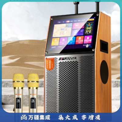 山水（SANSUI）TA105广场舞音响带显示屏户外音响K歌一体机拉杆音箱移动蓝牙家庭用KTV音响点歌机跳舞室内外大音量 19吋超清屏+10吋喇叭④分频+128G 标配