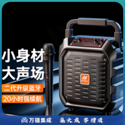 山水（SANSUI）D39 手提蓝牙音响广场舞音响无线大音量喇叭宣传门店开业唱歌跳舞扩音器 单咪