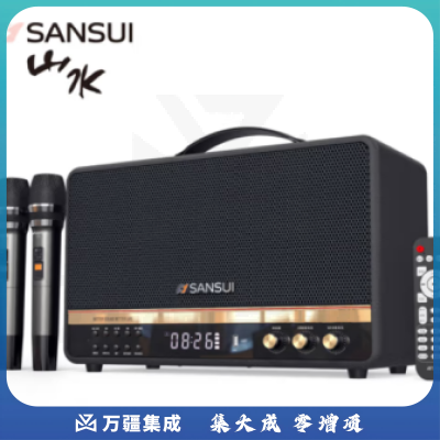 山水（SANSUI）T71大功率户外手提便携式广场舞音箱无线大音量话筒唱歌K歌家用重低音炮