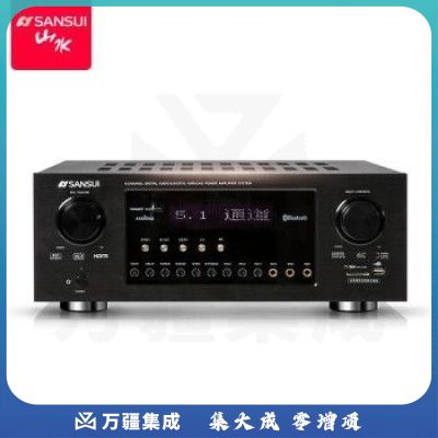 山水（sansui）DM-10A 家庭影院功放机 音响 音箱 5.1声道功放 大功率 支持蓝牙/USB 黑色 旗舰版