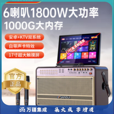 山水（SANSUI）E22音响套装 户外蓝牙音箱低音炮 【1800W+影院级音效+6喇叭】