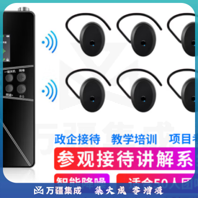 山水间P64R 无线讲解器 一对多讲解 户外教学同声传译 1讲+50人听+60孔USB