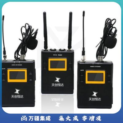 天创恒达 TCHD102无线麦克风 一拖二 小蜜蜂领夹式话筒麦克风