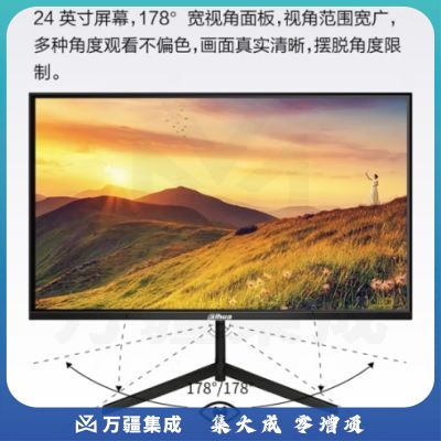 dahua大华监视器 监控专用高清显示屏LED液晶显示器 24寸显示器 DH-LM24-C200