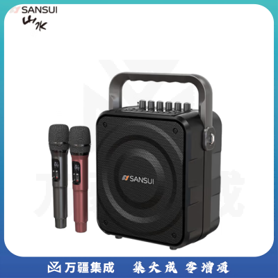 山水   K58无线蓝牙音箱 移动带户外广场舞音响卡拉OK双无线话筒