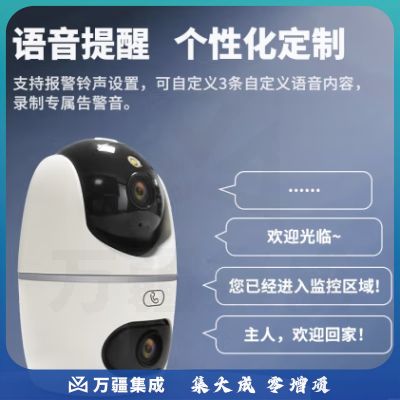 大华监控摄像头1000万双目500万超清云台监控一键呼叫手机远程看家看宠物 DH-H10B-E2