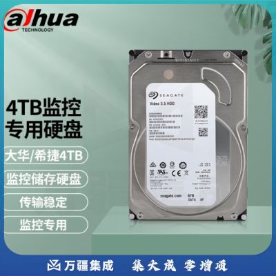 dahua大华希捷监控硬盘录像机存储监控专用硬盘1TB 2TB 4TB 6TB 8TBSATA接口 4TB监控专用硬盘