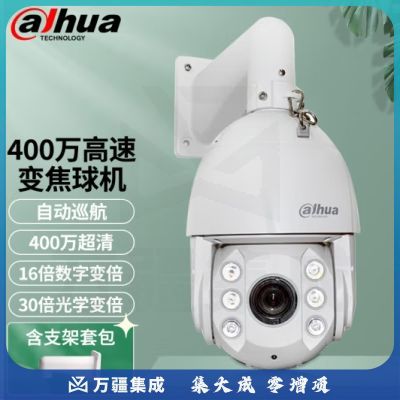 dahua大华dahua球机400万网络高清 云台监控球机 数字变焦 150米红外照射 360度旋转室外巡航球 DH-SD6432-AD2-i(壁装支架)