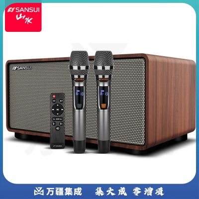 山水（sansui）H3 家庭影院 居家KTV套装 电视唱歌神器 家用全民K歌音响 无线双麦克风 居家版