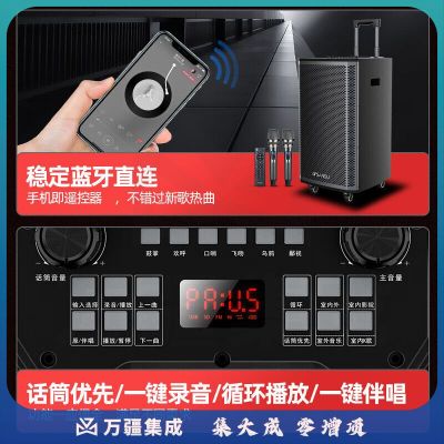 山水(SANSUI)户外K歌专用音响 广场舞便携拉杆移动音响 大功率重低音音响 蓝牙k歌智能音箱 L10