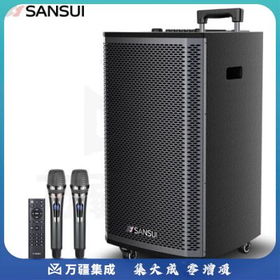 山水（SANSUI）L12 广场舞音响户外音响大功率重低音拉杆音响移动音箱便携式蓝牙
