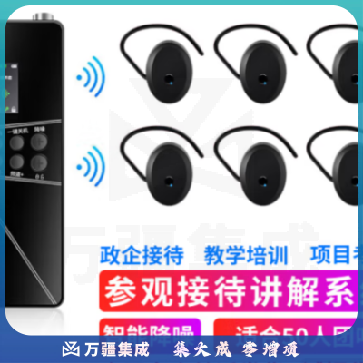 山水间P64R 无线讲解器 一对多讲解 户外教学同声传译 1讲+50人听+60孔USB