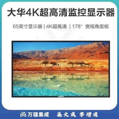dahua大华监视器 监控专用高清显示屏LED液晶显示器 65英寸4K监视器 DH-LM65-F400