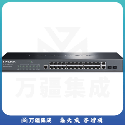 TP-LINK TL-SL3226-Combo 24百兆 2千兆 2复用SFP扩展槽 二层网管型交换机 钢壳机架