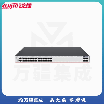 锐捷（Ruijie）RG-S5760-24SFP4XS-L 企业级24口光纤交换机 三层网管全光口交换机 万兆上行光口 可堆叠