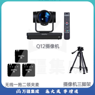 戴浦（DAIPU）DP-Q12A 4K竖屏电脑摄像头 超高清网络视频广角外接专用全套双麦套装