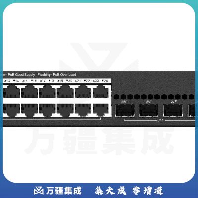 锐捷 RG-NBS3100-24GT4SFP-P 二层网管24口千兆POE交换机 千兆上联 黑色