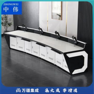 中伟监控台操作控制台指挥中心调度台值班台安防台三联1800*950*750mm