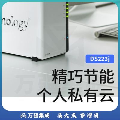 群晖（Synology）DS223j 双盘位 NAS网络存储 私有云 智能相册 文件自动同步