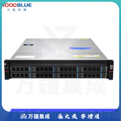 火蓝存储（hoodblue） TS5008万兆光纤机架式NAS网络存储服务8盘磁盘阵列共享影视剪辑 TS5008-RP-160TB