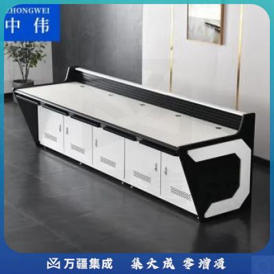 中伟监控台操作控制台指挥中心调度台值班台安防台双联1200*950*750mm