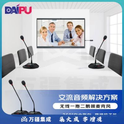 戴浦DP-MX8EX 视频会议交流音频解决方案 无线一拖二鹅颈麦克风