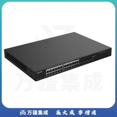 锐捷 RG-NBS3100-24GT4SFP-P 二层网管24口千兆POE交换机 千兆上联 黑色