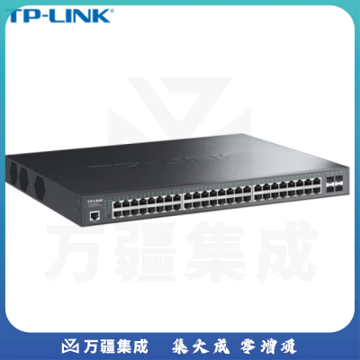 普联（TP-LINK）TL-SG3452P 52口千兆二层网管PoE交换机48口供电带4光口企业级网络监控安防摄像头专用交换器