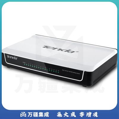 腾达（Tenda）S16 16口百兆交换机 企业家用宿舍组网 工程监控 网络分线器