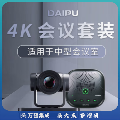 戴浦（DAIPU）DP-T116 高清4K视频会议套餐 4K超高清免驱遥控云台摄像头 蓝牙无线麦克风远程视频会议腾讯会议