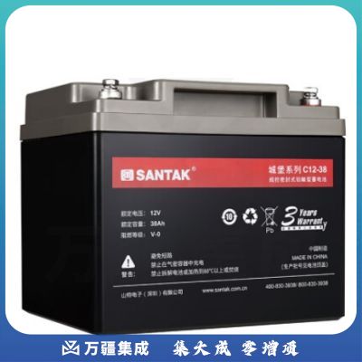 山特C12-38 12V38AH阀控密封免维护铅酸蓄电池（新款）