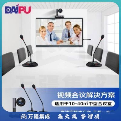 戴浦DP-ST50 视频会议解决方案(高清摄像头DP-UK100+无线一拖二鹅颈麦克风DP-MX8EX)适合10-40㎡