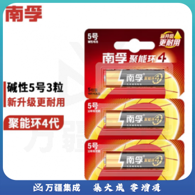 南孚(NANFU)5号电池5节/卡
