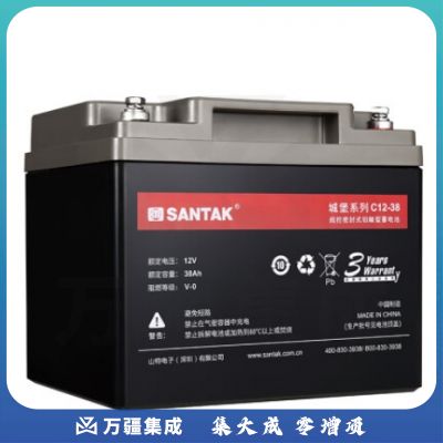山特C12-38 12V38AH阀控密封免维护铅酸蓄电池 单位：块