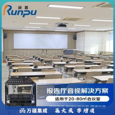 润普RP-KS10 音频扩声标准集成解决方案（音箱+手持麦鹅颈麦+调音台+音频处理器+时序+数字移频反馈器）基础款